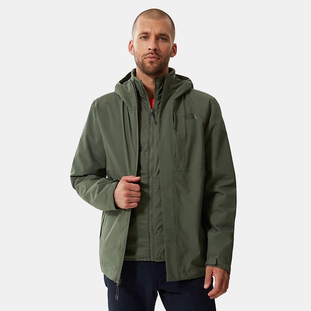 The North Face 3-In-1 Jackets Mens Australia - The North Face Carto Triclimate Green Hiking (QOS-238